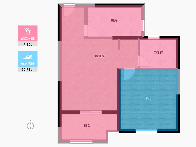 上海-上海市-聚秀佳苑-57.00-户型库-动静分区