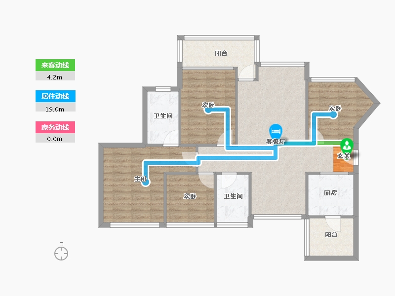 广东省-深圳市-京基・御景印象-96.58-户型库-动静线