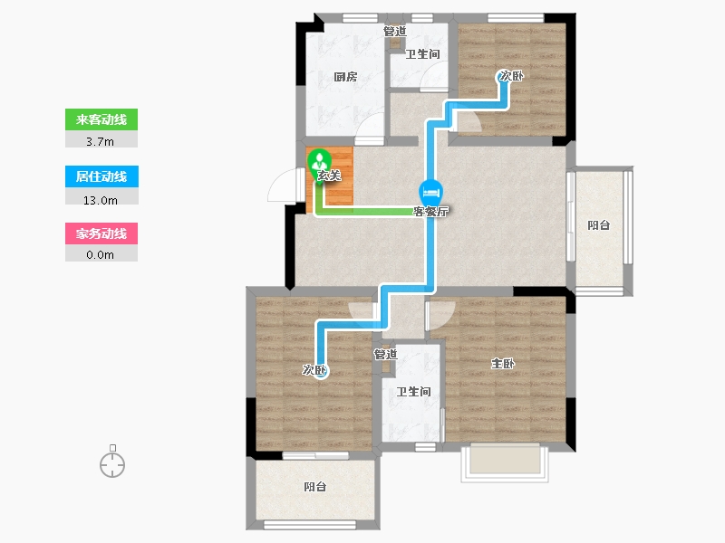 江苏省-南京市-中交锦�m荟-93.84-户型库-动静线