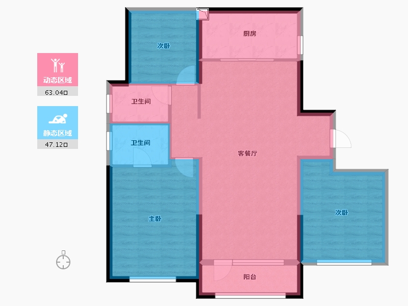 宁夏回族自治区-银川市-中海国际社区-99.13-户型库-动静分区