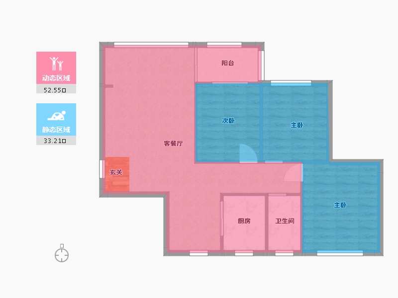 广西壮族自治区-南宁市-碧翠园-78.36-户型库-动静分区