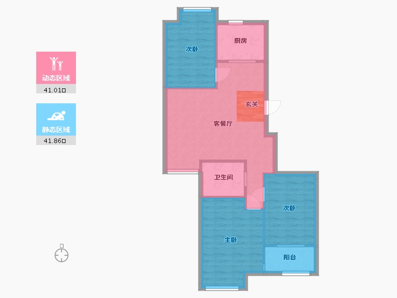 山东省-临沂市-沂河官邸-75.22-户型库-动静分区