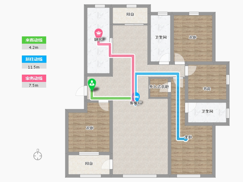 山东省-潍坊市-大观天下-128.70-户型库-动静线