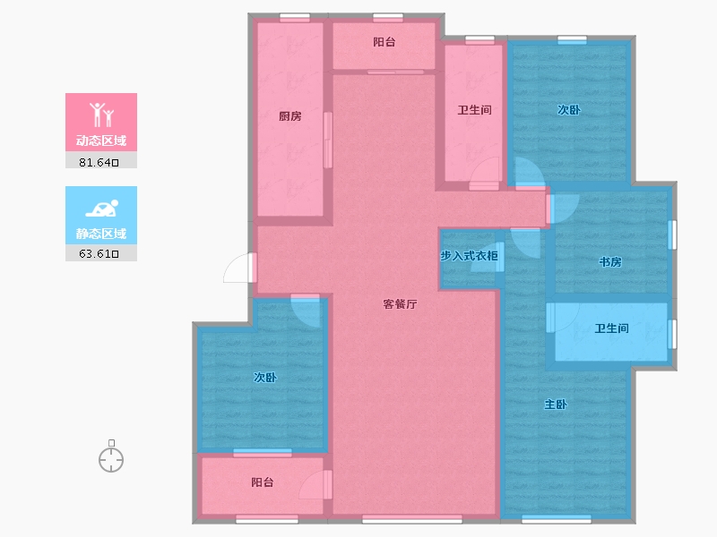 山东省-潍坊市-大观天下-128.70-户型库-动静分区