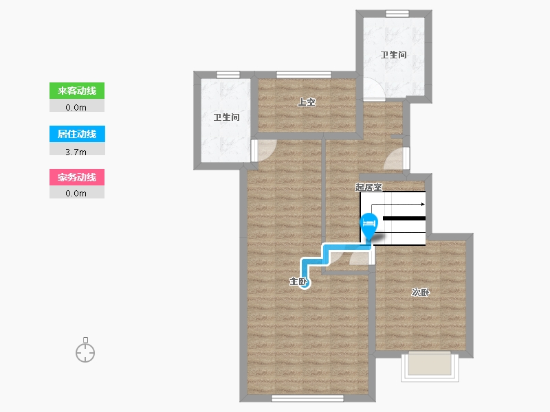 陕西省-西安市-西港兰池郡-74.52-户型库-动静线