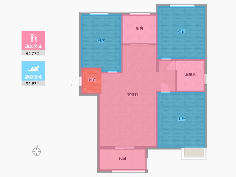 河北省-衡水市-世纪名郡-110.87-户型库-动静分区