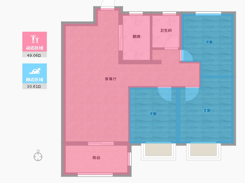 山东省-潍坊市-清风明月-71.13-户型库-动静分区