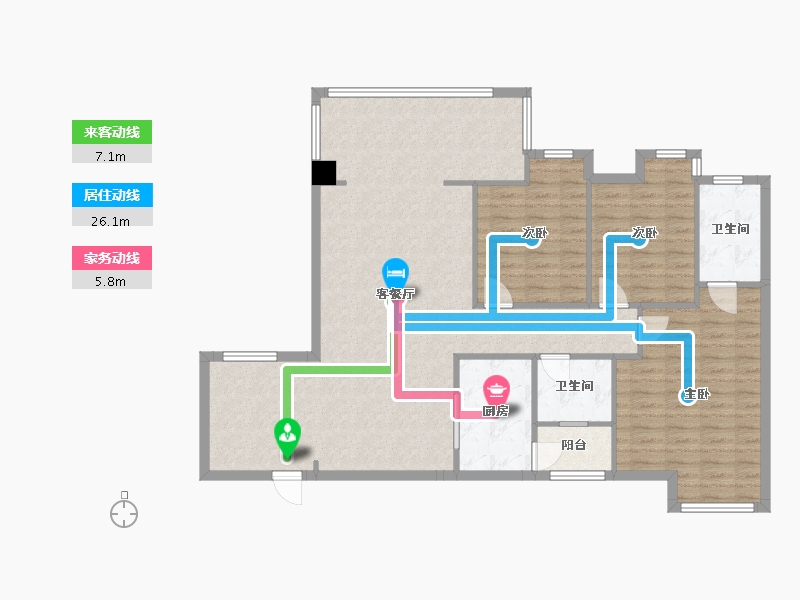 四川省-成都市-置信逸都-115.29-户型库-动静线