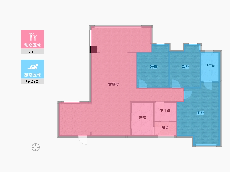 四川省-成都市-置信逸都-115.29-户型库-动静分区