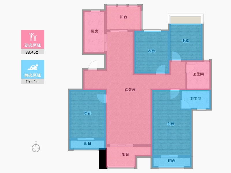 山东省-济宁市-紫麟府-150.01-户型库-动静分区