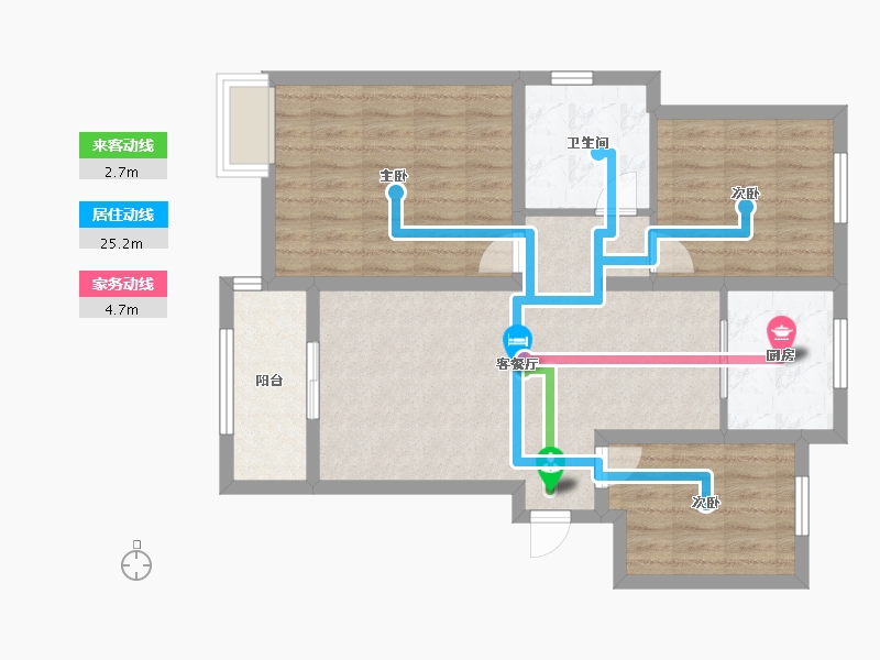 河南省-郑州市-鼎新家园-78.00-户型库-动静线