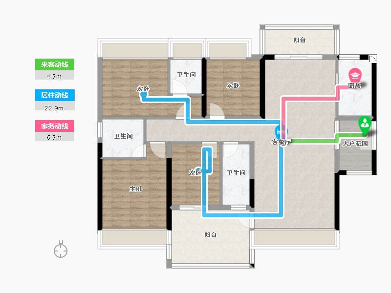 广东省-韶关市-左岸府-122.96-户型库-动静线