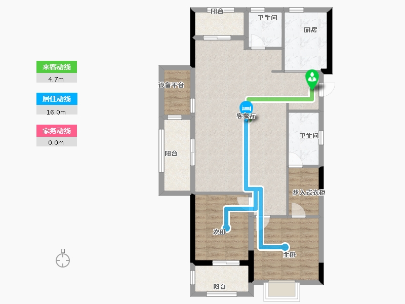 浙江省-丽水市-留香园-95.00-户型库-动静线