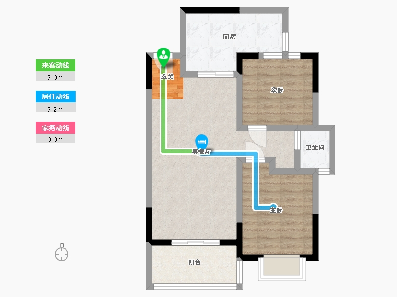 广西壮族自治区-北海市-汇联・海湾明珠二期-63.33-户型库-动静线