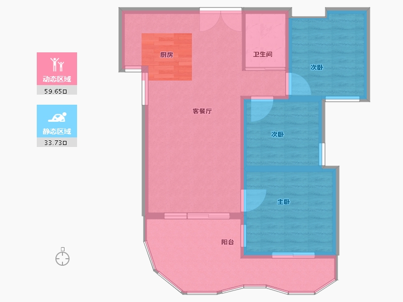 云南省-临沧市-金柏之春-85.00-户型库-动静分区