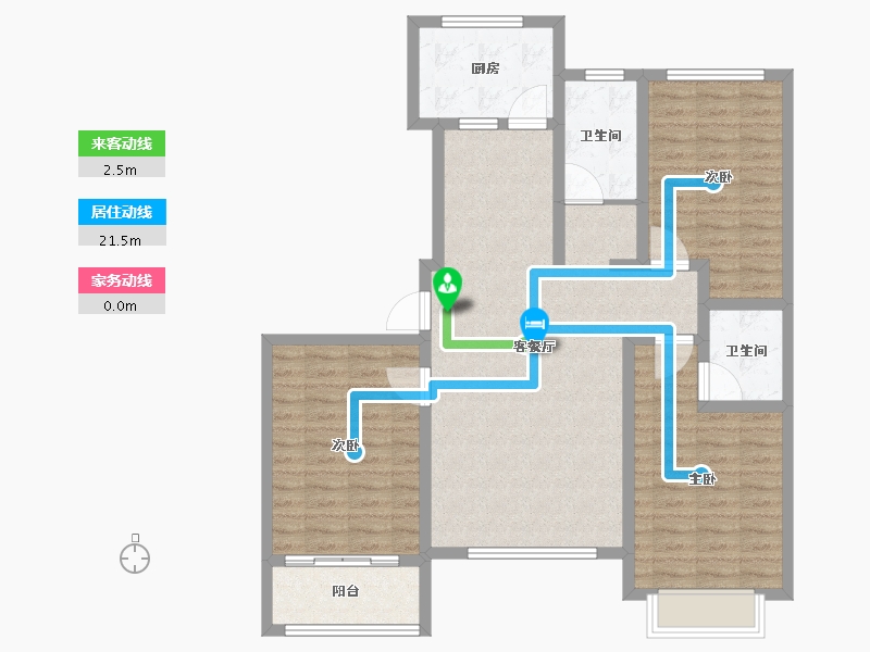 山东省-潍坊市-东鲁学府-103.00-户型库-动静线