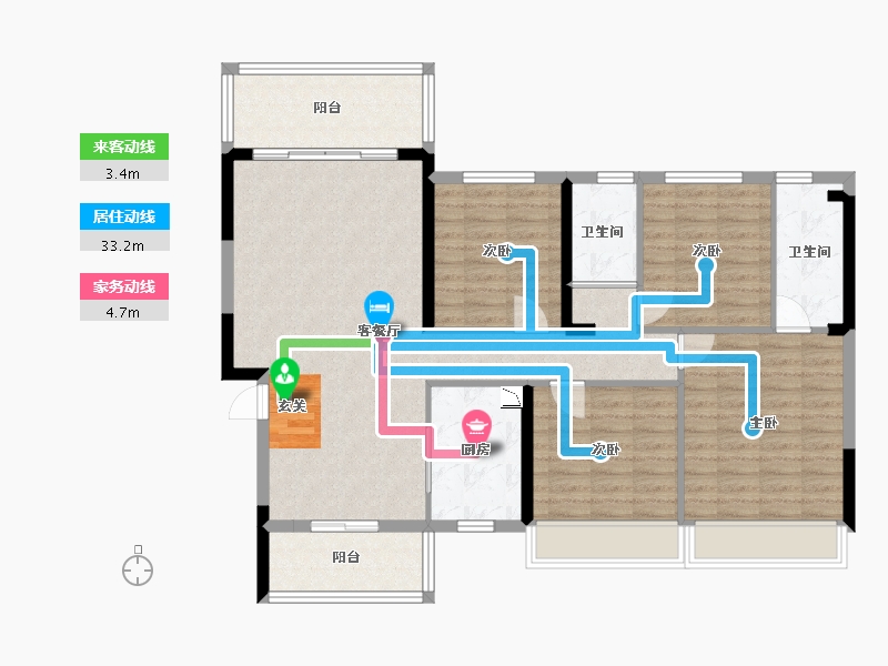 广东省-湛江市-碧桂园公园首府-114.40-户型库-动静线