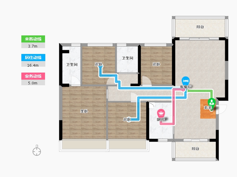 广东省-湛江市-碧桂园公园首府-114.39-户型库-动静线