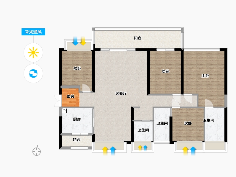 广东省-湛江市-湛江招商国际邮轮城-139.20-户型库-采光通风