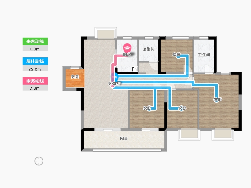 江西省-九江市-新旅・明樾府-111.40-户型库-动静线