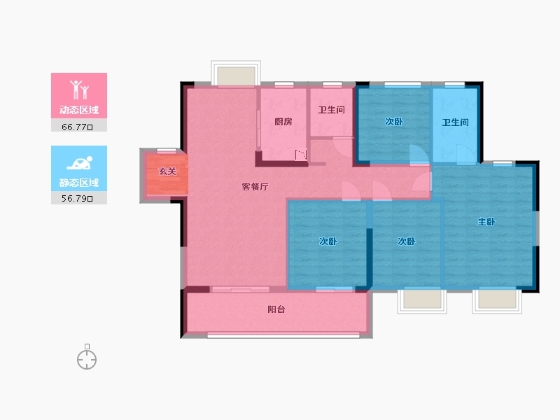 江西省-九江市-新旅・明樾府-111.40-户型库-动静分区