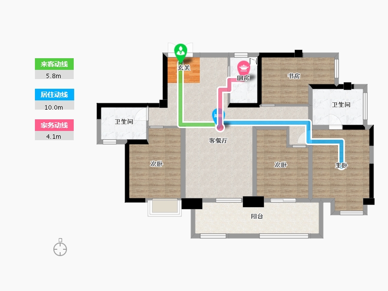 重庆-重庆市-华熙LIVE・023-117.55-户型库-动静线