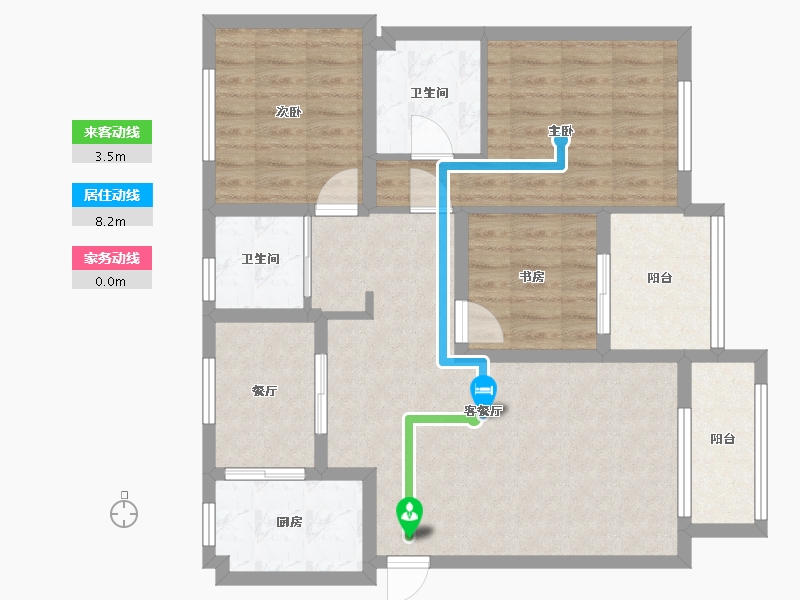 天津-天津市-珑著-89.00-户型库-动静线