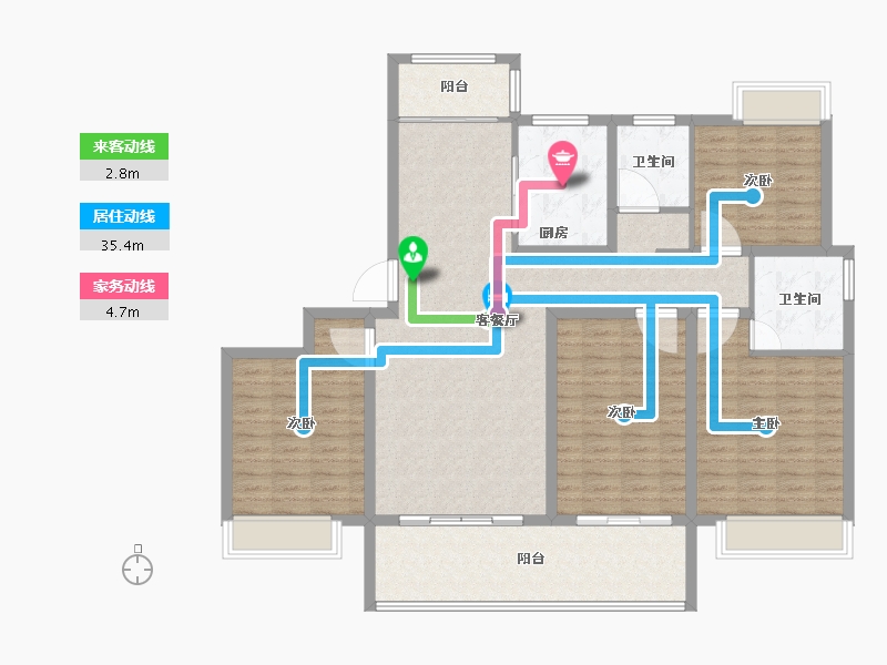 河南省-商丘市-西湖观澜-138.29-户型库-动静线