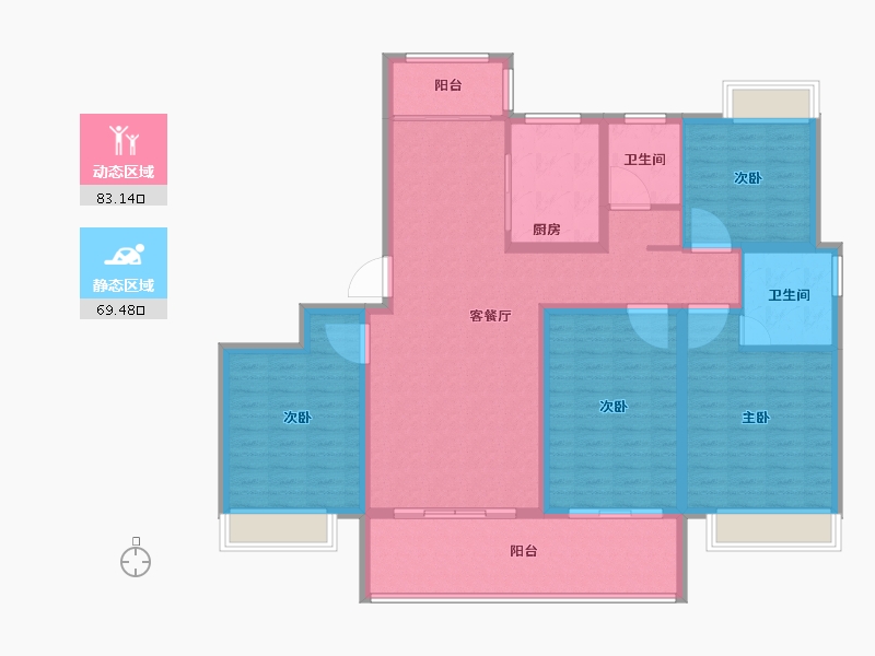 河南省-商丘市-西湖观澜-138.29-户型库-动静分区