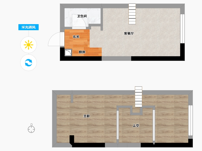 湖南省-长沙市-藏珑湖上公馆-36.33-户型库-采光通风