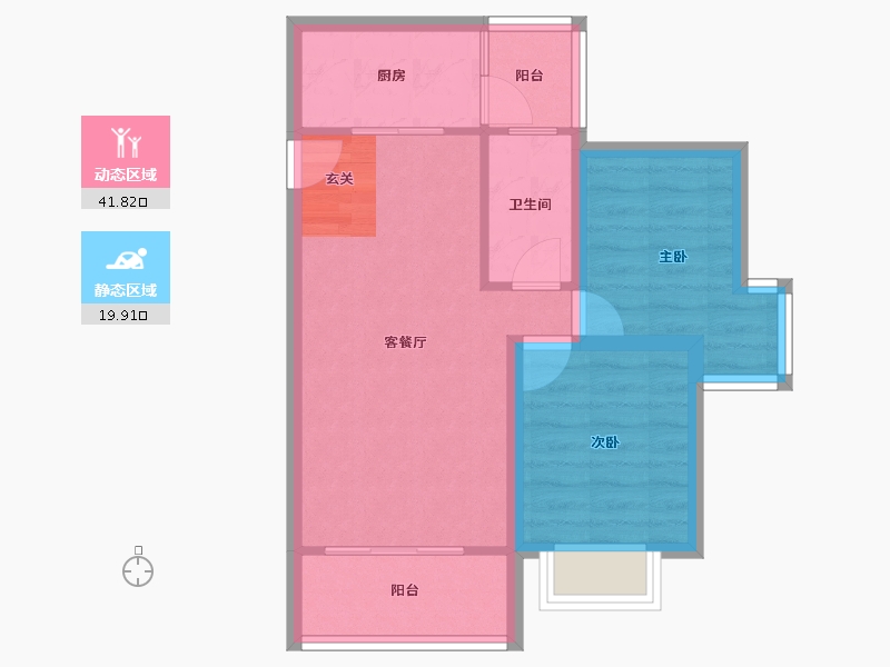 四川省-成都市-御城-54.75-户型库-动静分区