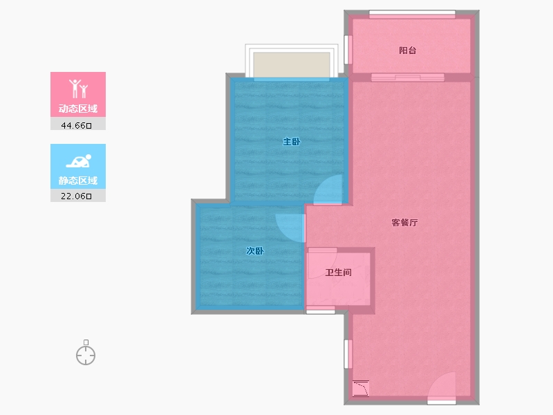 青海省-海南藏族自治州-正大・开元盛景-60.00-户型库-动静分区