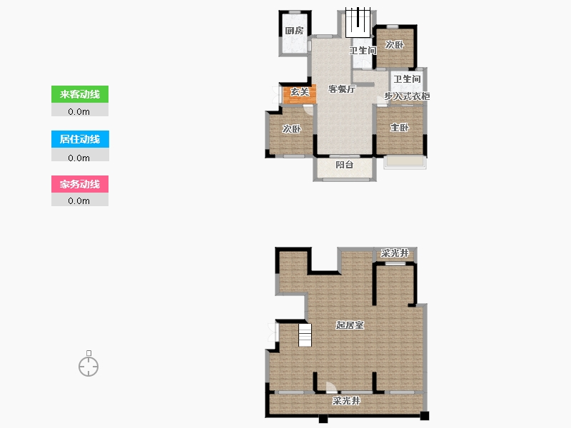 山东省-临沂市-致远沂河传奇-226.41-户型库-动静线