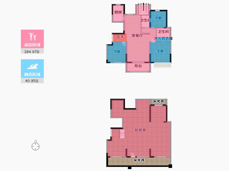 山东省-临沂市-致远沂河传奇-226.41-户型库-动静分区