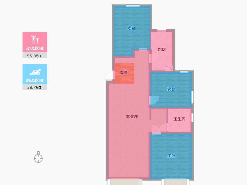 天津-天津市-新城和兴府-84.01-户型库-动静分区