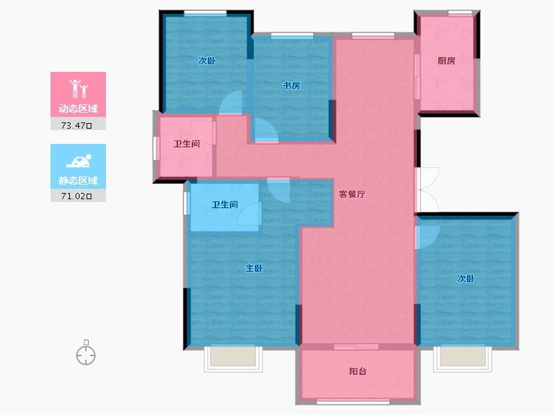 山东省-济南市-南海领航-130.01-户型库-动静分区