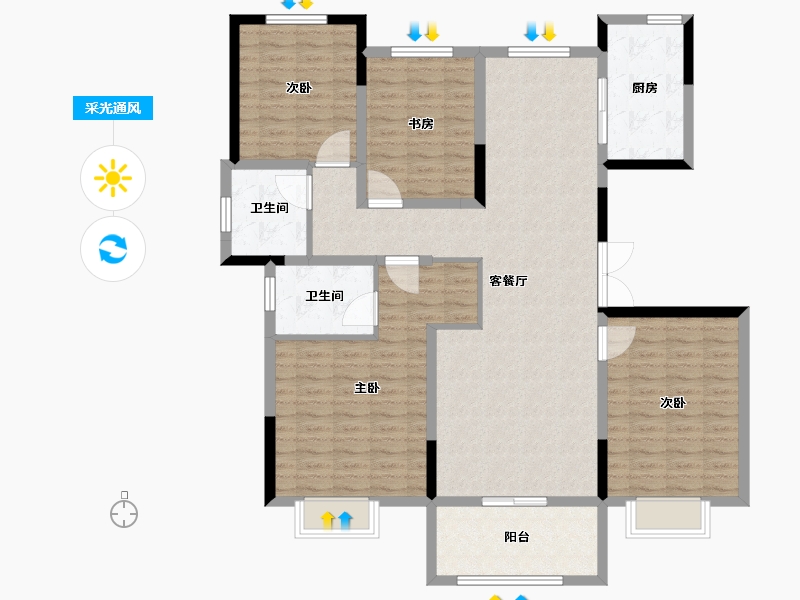 山东省-济南市-南海领航-130.01-户型库-采光通风