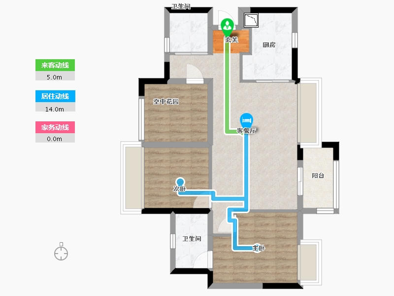 广东省-佛山市-万科金域世家-73.78-户型库-动静线