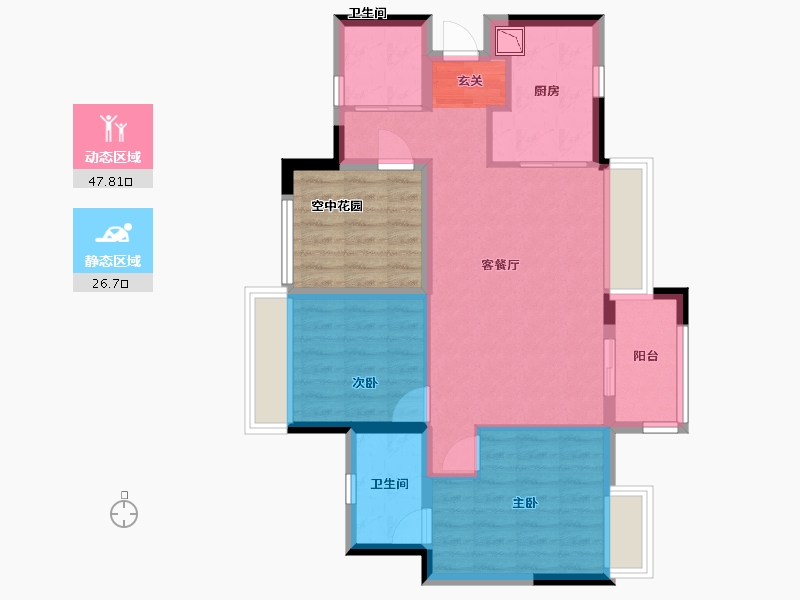 广东省-佛山市-万科金域世家-73.78-户型库-动静分区