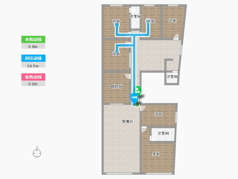 贵州省-黔西南布依族苗族自治州-环城路-213.81-户型库-动静线