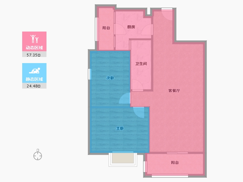 广东省-佛山市-江南名居-74.41-户型库-动静分区