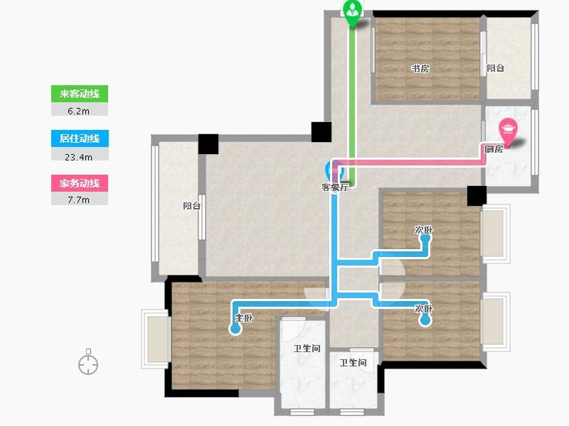 福建省-泉州市-花园小区-129.00-户型库-动静线