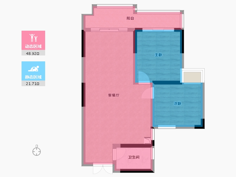 浙江省-嘉兴市-麟湖壹号-63.28-户型库-动静分区