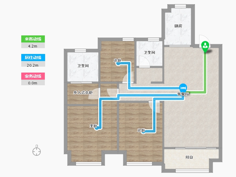 江苏省-盐城市-中南世纪城悦城-86.97-户型库-动静线