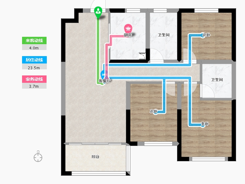 辽宁省-沈阳市-富禹盛京学府-77.06-户型库-动静线