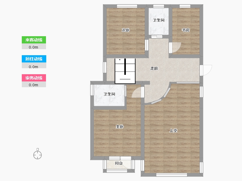 河北省-廊坊市-国瑞公馆-76.33-户型库-动静线