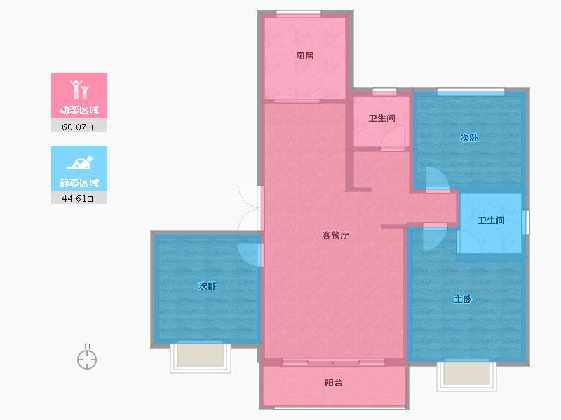 河南省-新乡市-华之尚世纪城-94.11-户型库-动静分区