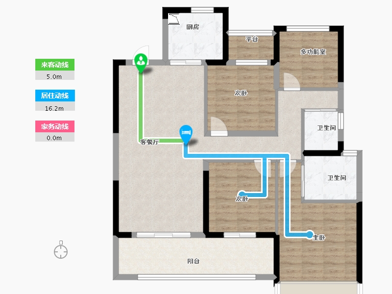 浙江省-温州市-首开中庚香�_�f里-102.40-户型库-动静线