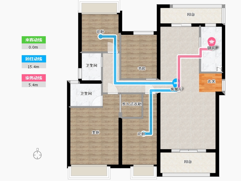 湖南省-长沙市-中交建发・松雅院-115.99-户型库-动静线