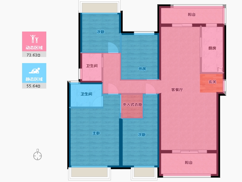 湖南省-长沙市-中交建发・松雅院-115.99-户型库-动静分区